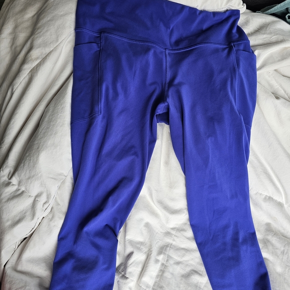 Athleta Blue Salutation Stash 7/8 Leggings - Picture 4 of 4